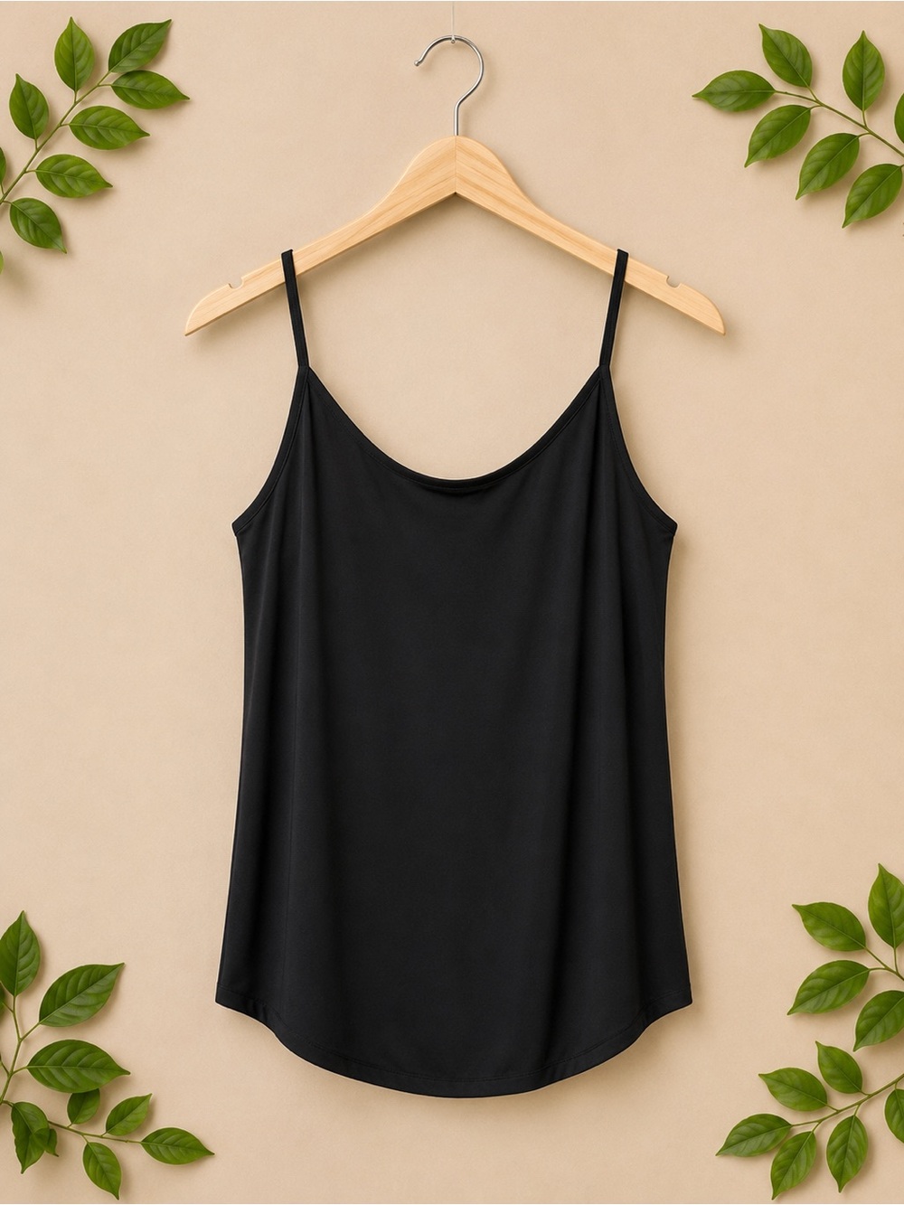 Black Women's Spaghetti Strap Tank Top